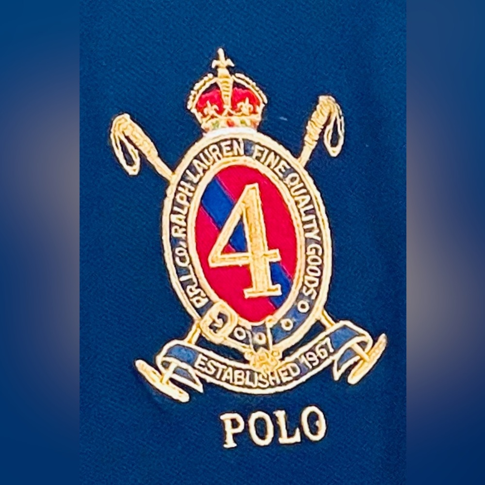 Polo by Ralph Lauren Blue Polo Shirt with Embroidered Logo - Picture 4 of 15